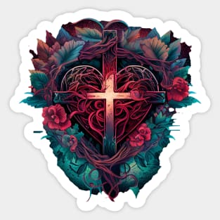 The Cross of Jesus Design V6 Sticker